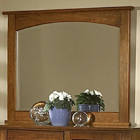 Bureau Mirror with Beveled Glass